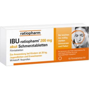 IBU-RATIOPHARM 200 mg akut Schmerztbl.Filmtabl.