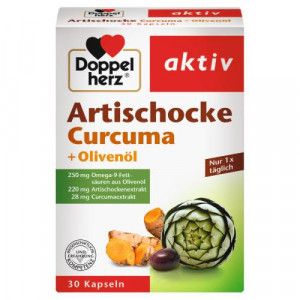 DOPPELHERZ Artischocke Curcuma+Olivenöl Kapseln